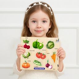 Learning & Educational wooden Vegetable best puzzle for kids-picture-14