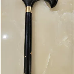 Fancy wooden walking stick in black color for men and women Walking Stick-image-27