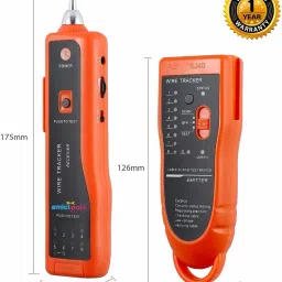 amicitools XQ-350 Wire Tracker, Cable Break Point Tester for Network Cable (RJ45), Ethernet LAN, Telephone Line (RJ11) with 2X 9V Batteries Digital Multimeter image 2