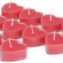 ARM - 81 RED - ROSE Heart T LIGHT Candle-image-83