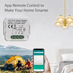 Ledgebit WiFi Smart Breaker Dual Gang Module – 5A, App & Voice Control | Smart Switch image 4
