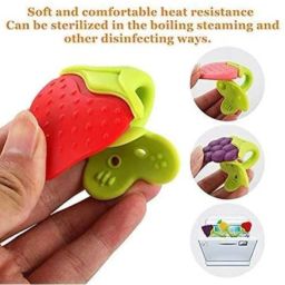 zuosedi Baby Soft silicone Teether/soothers for baby fruit shape/BPA FREE Random 2 piece Teether image 3