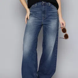 levi's Women Boot-Leg High Rise Blue Jeans-picture-18