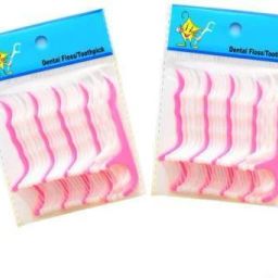Dental Floss Tooth Pick for Teeth Cleaner Floss Thread Plastic Mouth Care Tooth Pick pack of 4 = 100-18