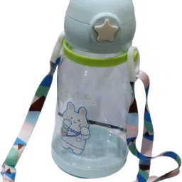 child chic Cartoon Design 2 in 1 Sipper Water Bottle for school Kids Toddlers with Lock cap image 3