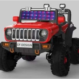 Battery Operated Jeep for Kids, Ride on Toy Car with RGB Windshield Light Jeep Battery Operated Ride On-image-98