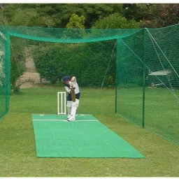 Nylon 50x10 Feet Ground Boundary And Practice Cricket Net GREEN WITH INTER LOCK Cricket Net-image-19