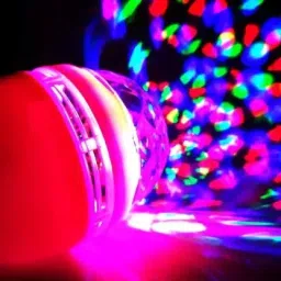 Rotating RGB Bulb Magic Disco LED Light for Party/Diwali Decoration Single Disco Ball-84