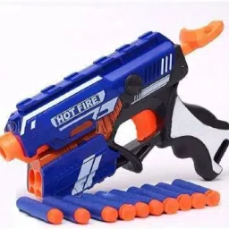 Blaze Storm Soft Bullets Gun Toy for Kids Gun with 5 Foam Bullets & 5 Suction Dart Bullets for Kids (10 Bullets) (10 Bullet Gun) Guns & Darts-8