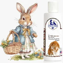 the pet mom Organic Flea & Tick Cleansing Small Pet Shampoo for Ticks, Lice, Flea and Tick, Anti-itching, Conditioning Fresh Fragrance, Easy To Use Rabbit Tick Shampoo for All Small Pet Breed Rabbit Shampoo image 3