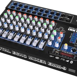 Professional EMM-9 USB, 9Channel mixer Digital Sound Mixer & Audio Interface USB Analog Sound Mixer-image-22