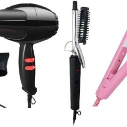 ROMARO 2888 Professional Salon Hair Dryer with 2 Heat and 2 Speed Setting 1500 WATT Dryer, NHC-471 Hair Curler for Women and MINI Ceramic Plate Straightener with Plastic Container to Carry (Multicolor) Personal Care Appliance Combo-image-41