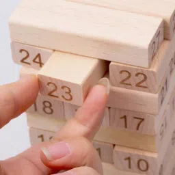 Wooden Tower Blocks 54 PCS Building Blocks Game for Kids-14