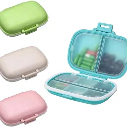 Daily 8-Compartment Pill Organizer Box – Travel-Ready, Moisture-Proof & BPA-Free Pill Box-17
