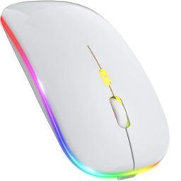 ELECTRO WOLF LED 2.4Ghz Wireless Slim Silent Portable 3 Adjustable DPI Level |USB Type C OTG| Wireless Ambidextrous Optical Gaming Mouse with Bluetooth-image-98