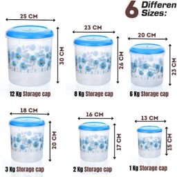 veksin Plastic Grocery Container - 1000 ml, 2000 ml, 3000 ml, 6000 ml, 8000 ml, 12000 ml image 3