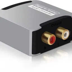 microwareTV-out Cable Digital to Analog Audio Converter for TV, Optical to RCA Converter for DVD PS4-10