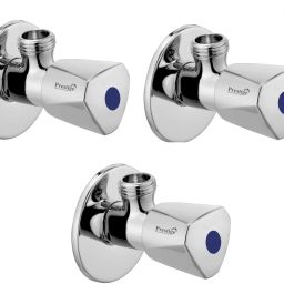 . Chrome Plated Stainless Steel Acura Angel Valve Set of -3 Angle Cock Faucet-image-41