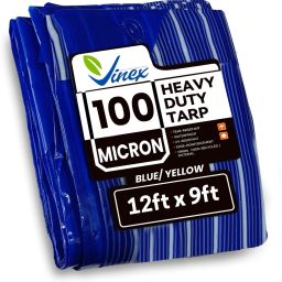 12ft X 9ft, 100 Microns | Water Proof Tarpaulin Sheet | 100% Pure Virgin Tent - For Camping, Construction Sites, Transportation Covers, Garden-41