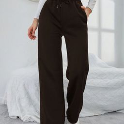 dockstreet Women Solid Black Track Pants-picture-28