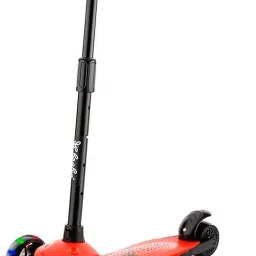 Scooter for Kids, 3 Wheels Toddlers Scooter for Boys & Girls, Adjustable Height, Lean to Steer, Foldable Kids Scooter with Extra-Wide Deck and LED Light, Best Gift for Kids Ages 3-8-17