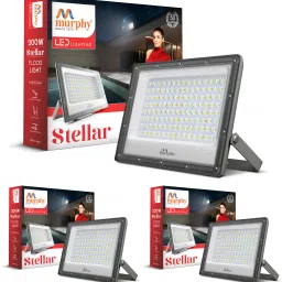 Stellar 200W LED Flood Light | Ultra-Bright 6500K Cool White | IP66 Waterproof | High Lumen Outdoor Security Light for Factory, Sports Ground (Pack of 3) Flood Light Outdoor Lamp-image-75