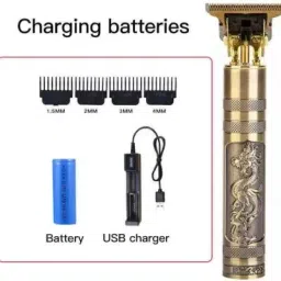 UZAN Trimmer For Men | Golden Trimmer Fully Waterproof htc Fully Waterproof Grooming Kit 90 minRuntime 4 Length Settings-image-18