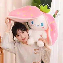 Adorable Fruit Dog Strawberry Puppy Plushie Pet Height 13.3 inches - 34 cm-3
