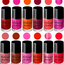 Charming Nail Polish Set of 12 Pcs (Set # 156) Red, Pink, Orange-4