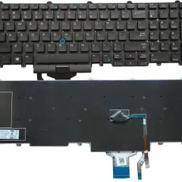 WISTAR Laptop Keyboard Compatible for Latitude E5550 E5570 5580 Precision 3520, 7520, 7720, 15 3510, 7510, 17 7710 N7CXW Laptop Keyboard Replacement Key-30