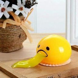 2Pcs Vomiting Egg Yolk Stress Balls, Smiley Face Squeeze Ball, Best Gift for Kid-image-8