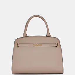 Forever Glam by Pantaloons Colourblocked PU Structured Handheld Bag with Cut Work image 2