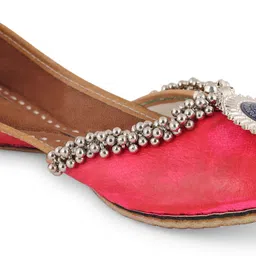 PehnawaCraft Red Meenakari Punjabi Jutti for women Casuals For Women-picture-48