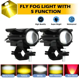Lights Bike Laser Mini Spot Light 60 watt fog light with 4 lighting mode Fog Lamp Motorbike, Car LED (12 V, 60 W)-22