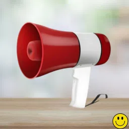 Handheld Megaphone with Siren, Microphone & Rechargeable for Outdoor EventsB372 Megaphone Portable Megaphone Siren Loudspeaker Function &Long Battery BackupE372 Outdoor PA System-10