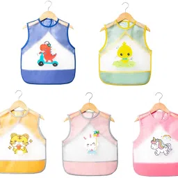 Quality Bib Adjustable Baby Bibs Waterproof Lunch Feeding Bib Baby Cartoon_1 PCS-image-27