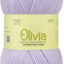 Olivia Hand Knitting and Crochet yarn (Lavender) (200gms)-22