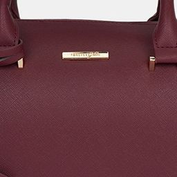 Forever Glam by Pantaloons Colourblocked PU Structured Handheld Bag with Cut Work image 5