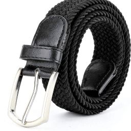 Men & Women Formal, Casual, Evening, Party Black Canvas Belt-image-94