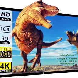 Dev Lite Premium 73 Inch- 5.4Ft x 3Ft (Anti-Creased) (Foldable) (Anti-Light) 16:9 4K Eyelet HG Projector Screen (Width 162.5 cm x 92 cm Height)-69