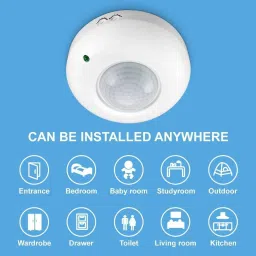 GoodsBazaar 360 Degree PIR Motion SensorCeiling Mounted Energy Saving Motion Detector Smart Switch-16