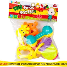 harish chandwadiya enterprises Colourful Non Toxic Set of 5 Attractive Rattle Rattle image 3