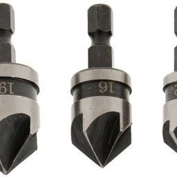 B01MR2X180 Metal 1/4-inch Hex 12, 16, 19 mm Countersink Power Drill Bit Bore Set for Wood- Set of 3-31