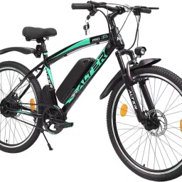 26" 002SPRO-HL ELECTRIC CYCLE, 95% PRE-ASSEMBLED WITH CHARGER (BLACK & SEAGREEN) 26 inches Single Speed Lithium-ion (Li-ion) Electric Cycle-image-77