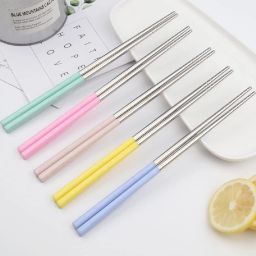Eating Stainless Steel Japanese, Vietnamese, Korean, Chinese Chopstick-image-17