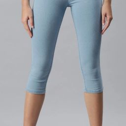Women Blue Capri-image-40