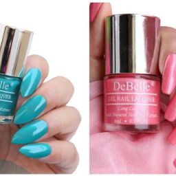 Gel Nail Lacquer combo kit of 2 Royale Cocktail & Miss Bliss (Turquoise Blue & Pink)-image-46