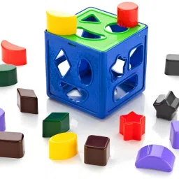 Learning Geometric Shape Sorter Cube With 18 Shape for Kids Toddler-7