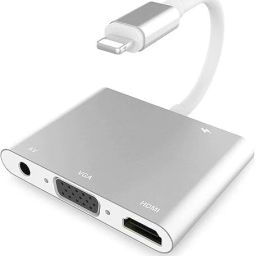 RuhZa Lighting to HDMI Adapter, Digital AV Adapter 1080P HDMI VGA Connector Compatible with iPhone, iPad, iPod on HDTV/Projector/Monitor, Support All iOS Laptop Accessory-image-21