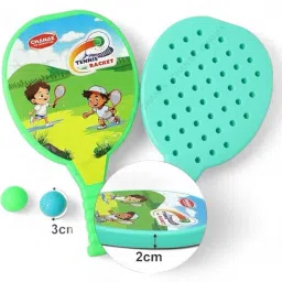 Table Tennis Badminton Plastic Racquet Ball Toy Badminton Racquet Multicolor Multicolor Table Tennis Racquet-30